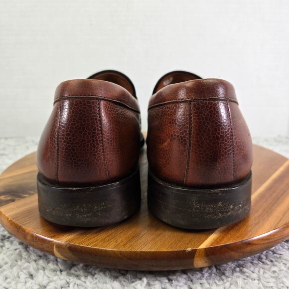 Joseph Cheaney Howard R 5203 Mahogany Brown Studded Penny Loafer Mens UK11 US12 - Picture 2 of 16